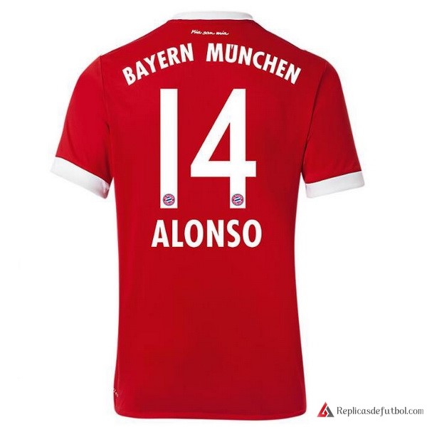 Camiseta Bayern Munich Primera equipación Alonso 2017-2018